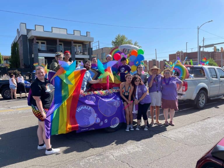 MHAOK at Pride Parade with float